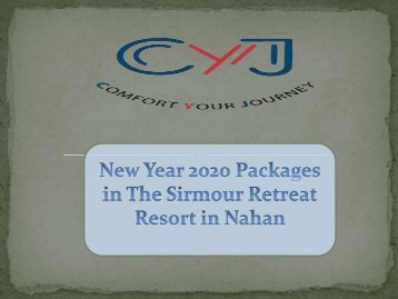 New Year 2020 Sirmour Retreat Resort in Nahan | New Year 2020 