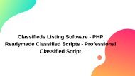 PHP Readymade Classified Script