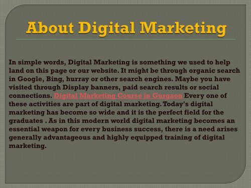 Digital Marketing Training Course in Gurgaon - APTRON Gurgaon