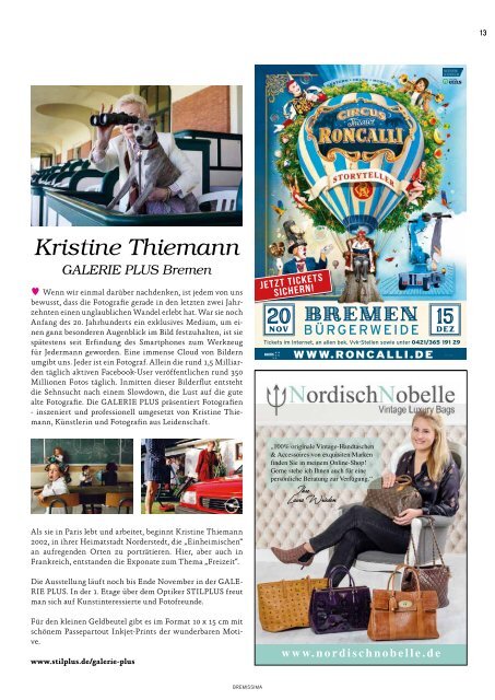 BREMISSIMA Magazin | November-Dezember 2019