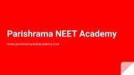 NEET Coaching Center in Bangalore - Parishrama NEET Academy