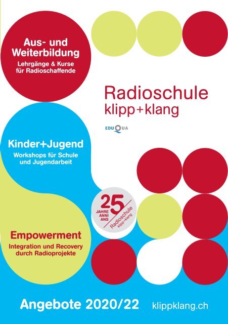 Angebots-Broschüre 2020-22 - Radioschule klipp+klang