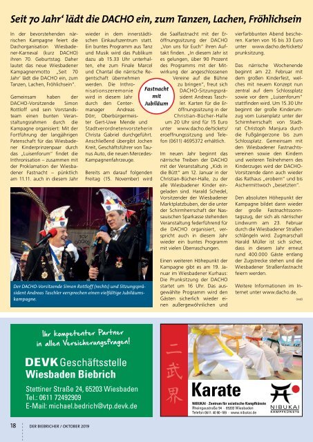 DER BIEBRICHER, Nr. 335, Oktober 2019