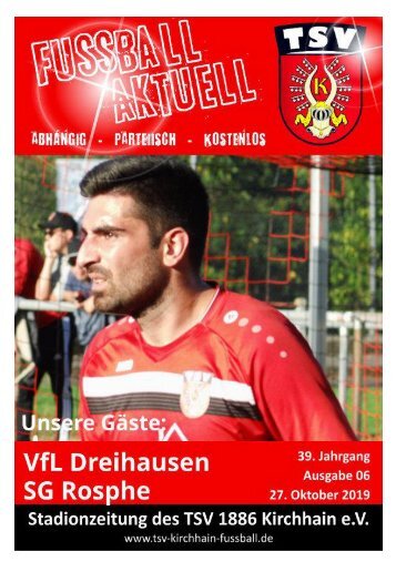 27.10.2019 - Stadionzeitung - VfL Dreihausen / SG Rosphe
