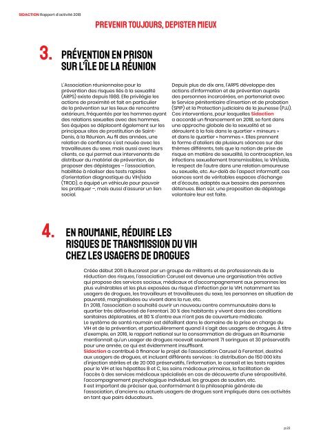 Rapport d'Activité Sidaction 2018