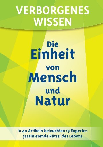 Die Einheit von Mensch und Natur – Verborgenes Wissen (Leseprobe)