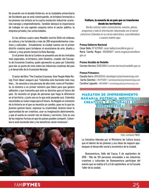 EDICION 7 REVISTA FAMIPYMMES OCTUBRE- NOVIEMBRE 2019