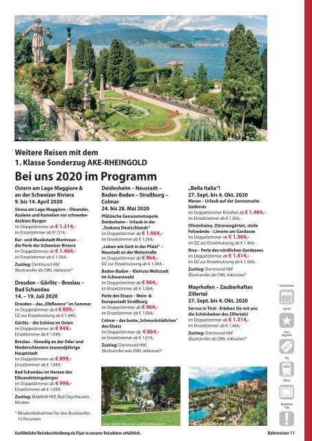 WUR-Urlaubskatalog Reisezeit 2020