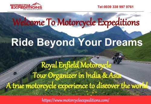 Motorcycle Tours To India