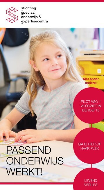 Jaarbeeld SSOE Passend Onderwijs werkt!