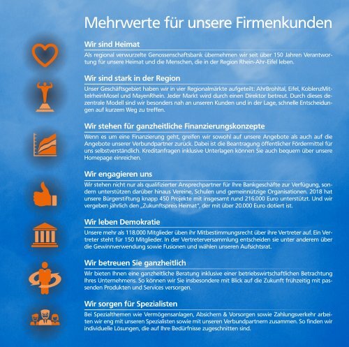 Volksbank RheinAhrEifel Firmenkundenbroschüre
