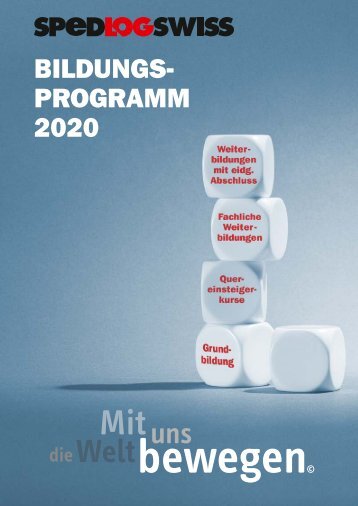 SPEDLOGSWISS BILDUNGSPROGRAMM 2020