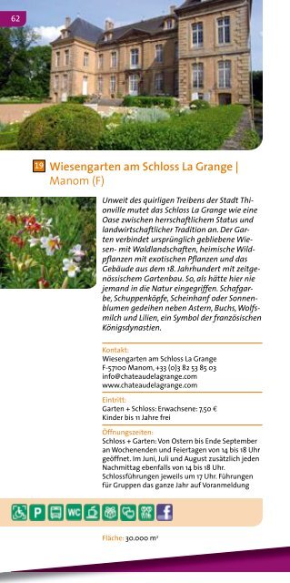 Gartenreiseführer Saarland, Rheinland-Pfalz, Lothringen, Luxemburg