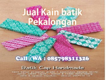 Call / Wa 0857-9831-1326 ,Central ,Kain Batik ,Semarang