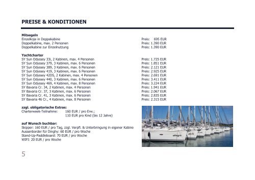 Charterweeks - Segel- & Hausbootreisen 2020