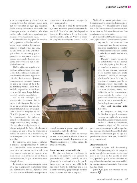 Revista Sala de Espera RD. Nro 61 octubre/nov 2019