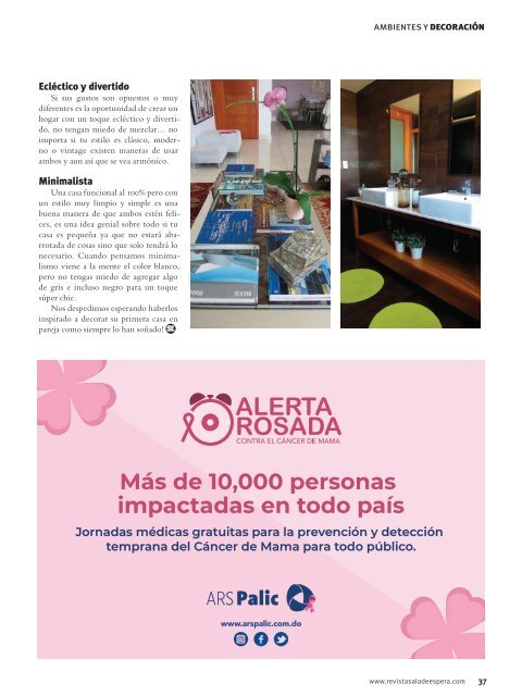 Revista Sala de Espera RD. Nro 61 octubre/nov 2019