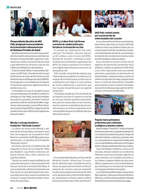 Revista Sala de Espera RD. Nro 61 octubre/nov 2019
