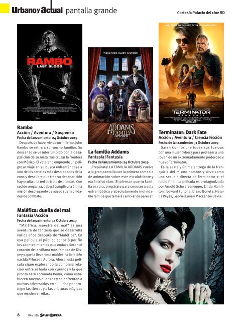 Revista Sala de Espera RD. Nro 61 octubre/nov 2019