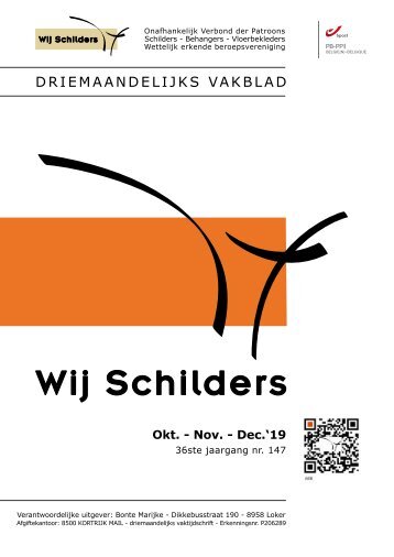 Vakblad Wij schilders oktober-november-december.N°147