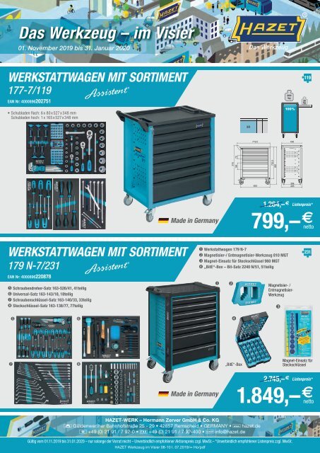 HAZET Werkzeug im Visier November 2019 - Januar 2020 (003)