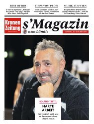 s'Magazin usm Ländle, 26. Oktober 2019