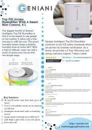 Geniani Home Air Purifier with True HEPA Filter
