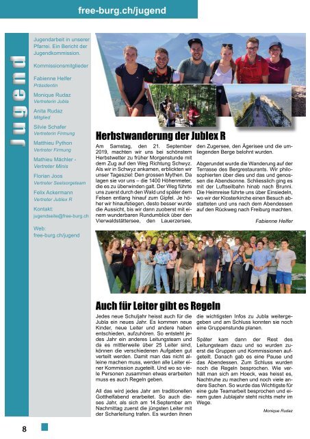 2019-11 Pfarrblatt Freiburg