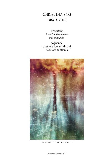 incense dreams JOURNAL - issue 3.1 - SPAZIO e TEMPO