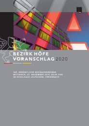 Voranschlag 2020 Bezirk Hofe web
