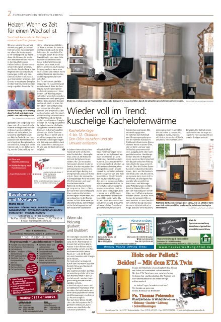 Magazin Bauen und Wohnen SEN Oktober 2019