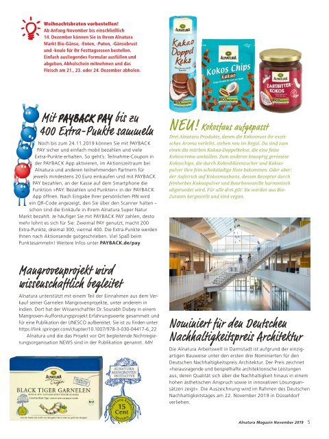 Alnatura Magazin November 2019