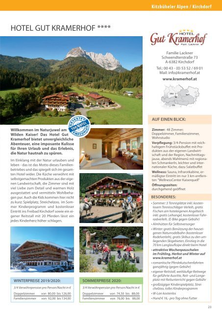 Magazin "Ab in die Berge" 2020