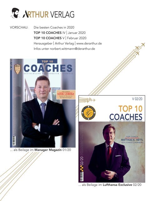 TOP COACHES/ Lufthansa Exclusive Magazin 11/19