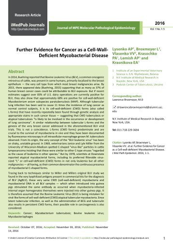 further-evidence-for-cancer-as-a-cellwalldeficientmycobacterial-disease
