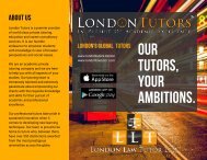 London Tutors and London Law Tutor