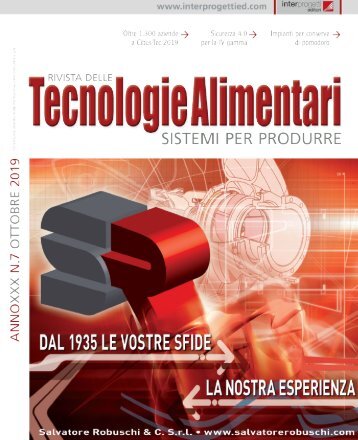 Tecnologia alimentari n°7 Ottobre 2019