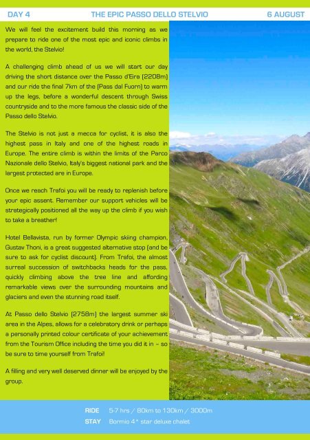 2020 Northern Italy Cycling Tour - Lakes, Alps and Dolomites 
