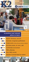 LearnDirect - Leaflet brochure
