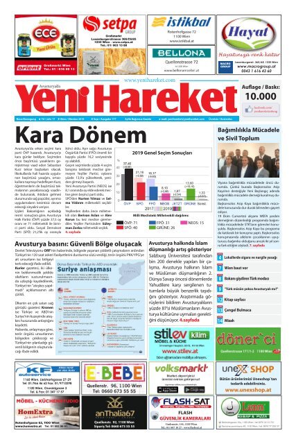 Yeni Hareket Gazetesi Ekim 2019 (Neue Bewegungszeitung Oktober 2019)