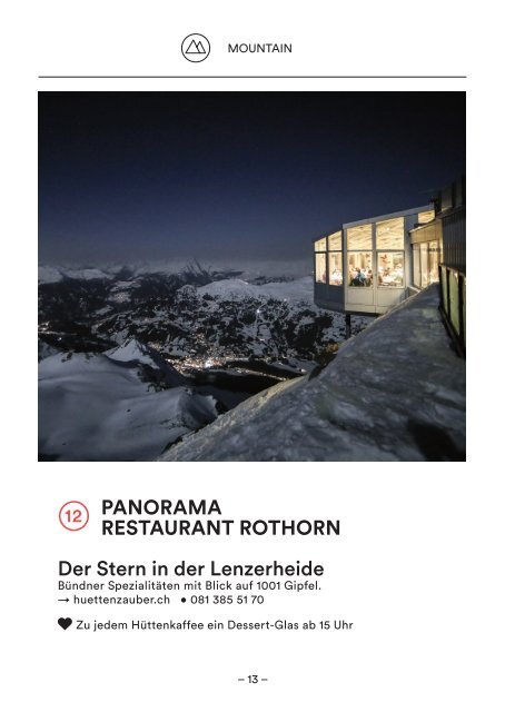 WE LOVE AROSA LENZERHEIDE 2019/20 GUIDE