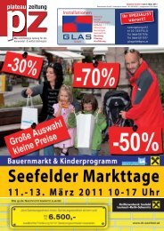 öl • gas … solaranlagen … biomasseheizung ... - PZ Seefeld