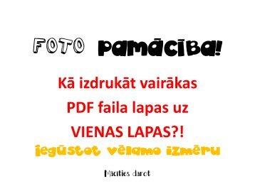 FOTO+PAMĀCĪBA!