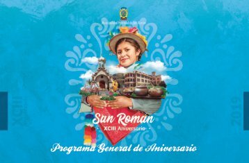 Programa General de Aniversario - Provincia de San Román