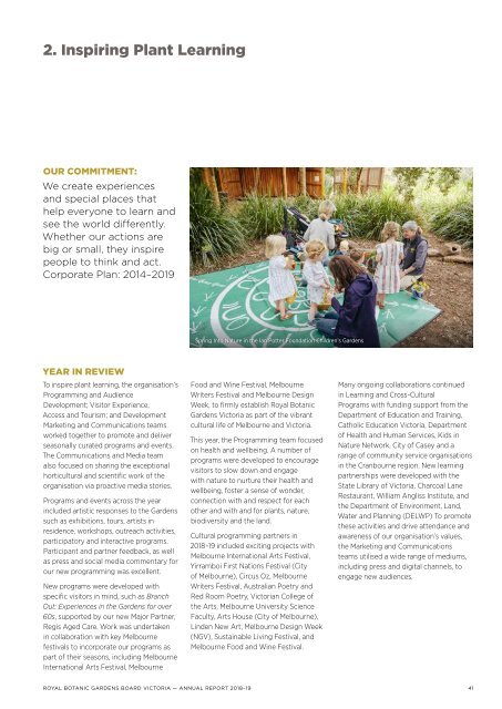 Royal Botanic Gardens Victoria Annual Report 2018-19