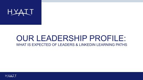 Our Leadership Profile