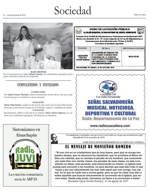 Edicion 28 de octubre 2019