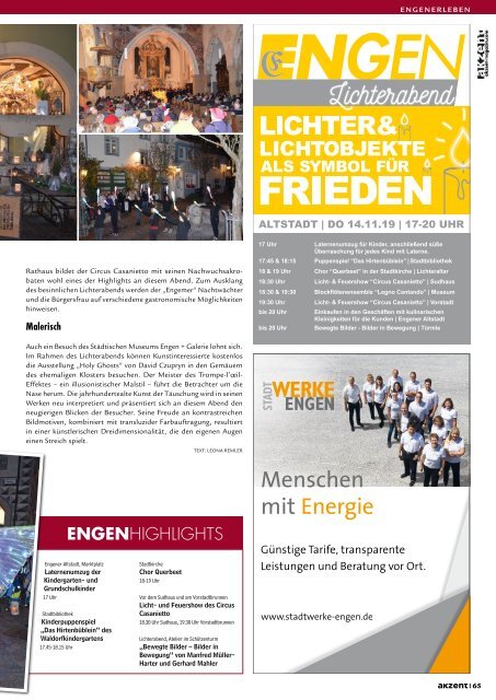 akzent Magazin Oktober '19 Bodensee-Oberschwaben