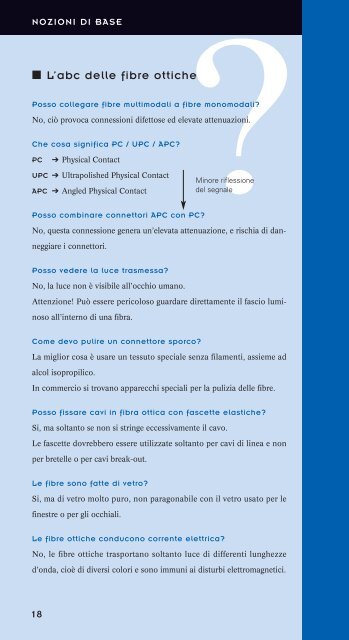 L’ABC delle Fibre Ottiche - un manuale DIAMOND SA (Italian)