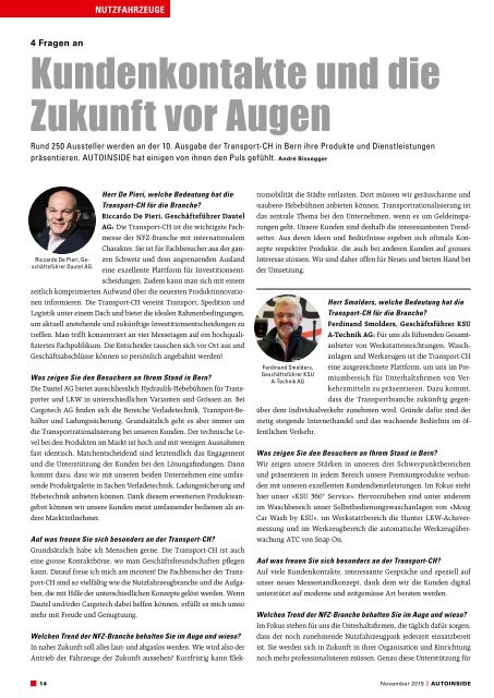 AUTOINSIDE Ausgabe 11 – November 2019